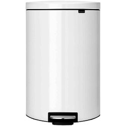 Brabantia Flatback Pedal Bin, 40L White